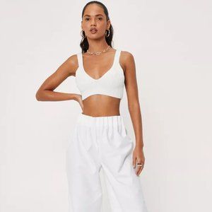 LAST CHANCE - Ribbed Knit Triangle Bralette NWT